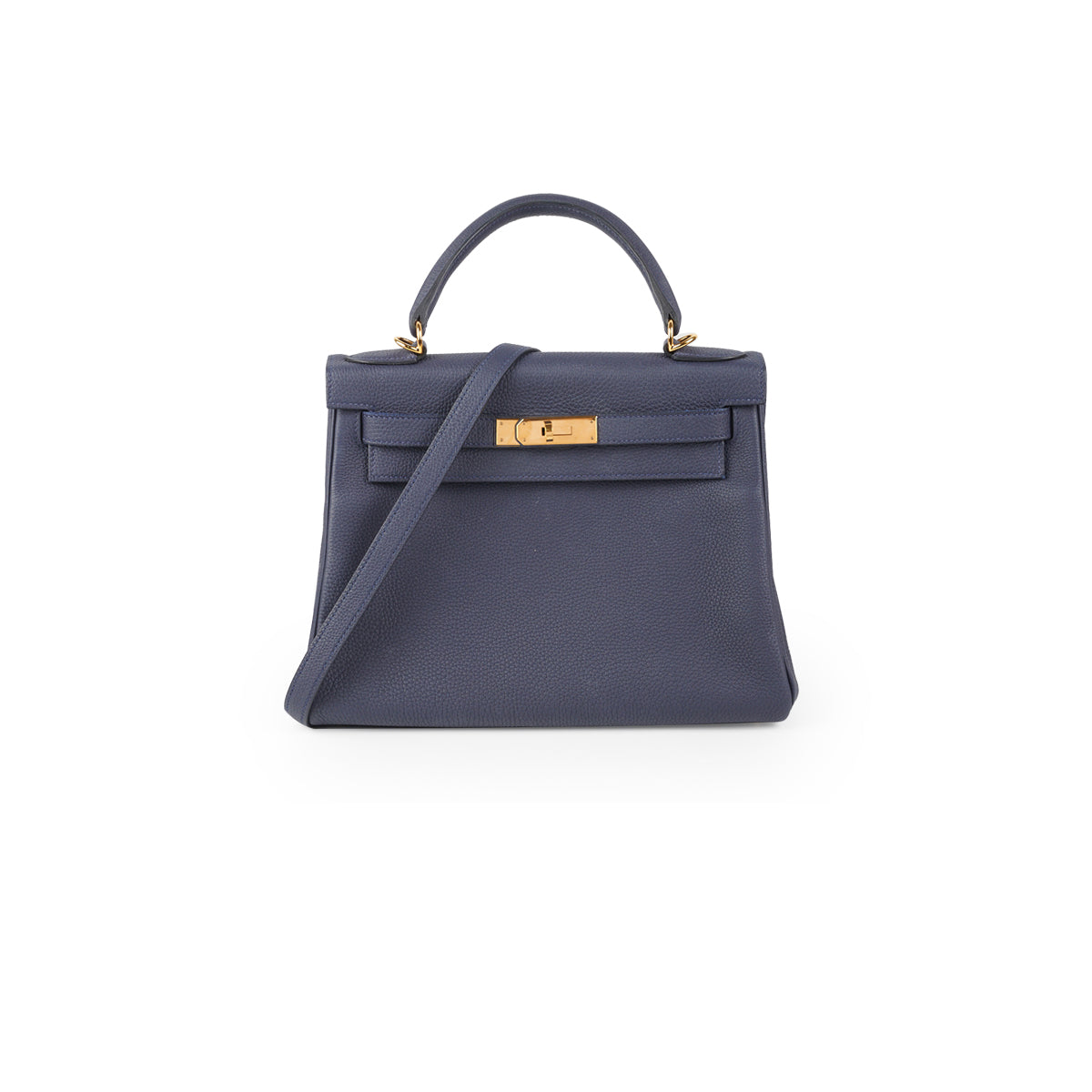 Hermes Kelly 28 Blue Nuit - D Stamp - THE PURSE AFFAIR