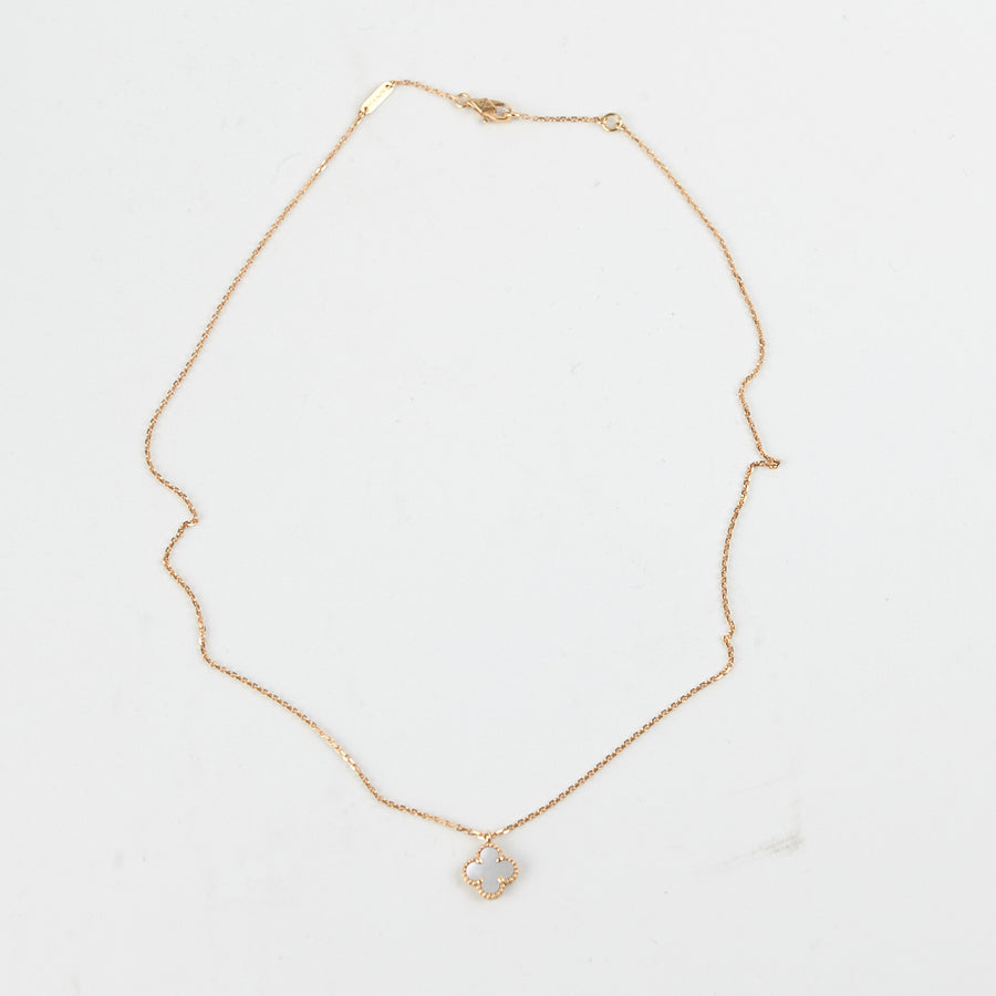 Van Cleef & Arpels Vintage Alhambra Necklace Onyx - THE PURSE AFFAIR