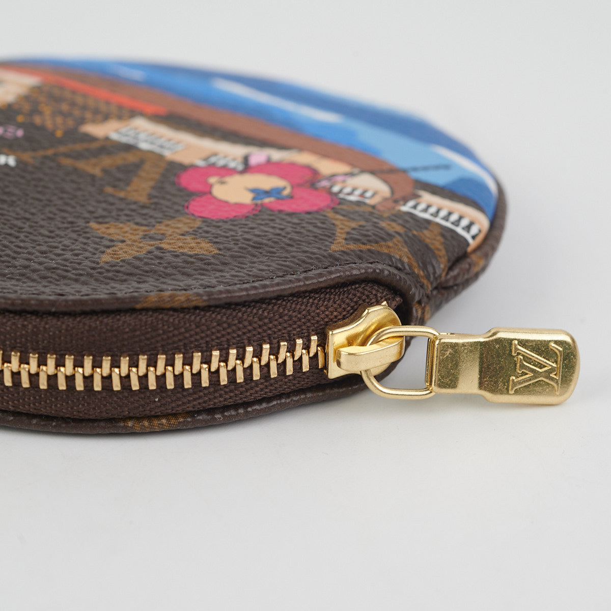 Louis Vuitton Coin Purse Round Monogram Brown