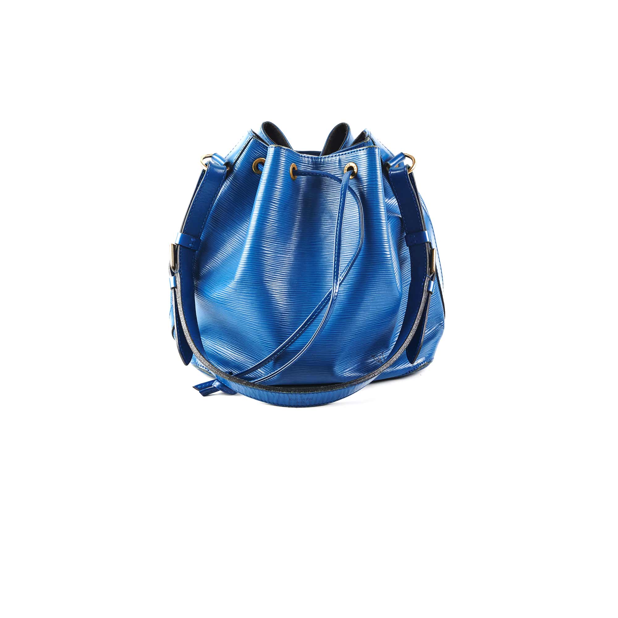 BAG NOE in blue epi leather, inside in black alcantara…