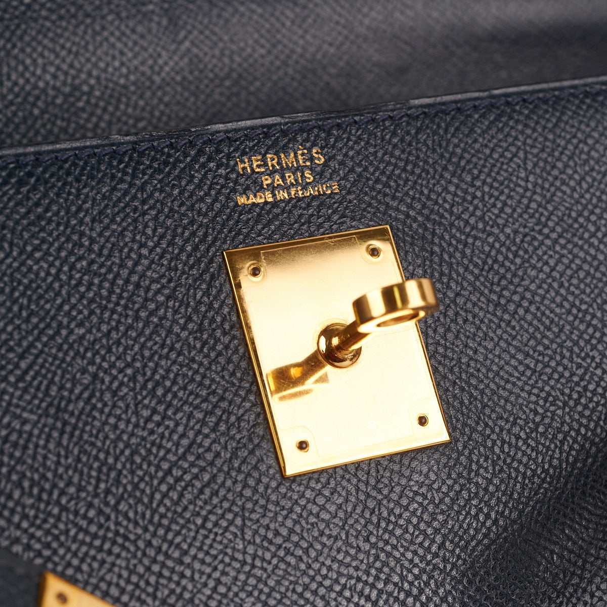 Hermes Kelly 32 Sellier, Bleu Nuit GHW, Epsom, Luxury, Bags