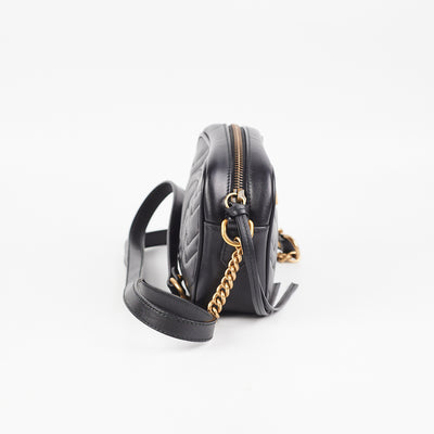 Gucci Marmont Mini Camera Bag Black - THE PURSE AFFAIR