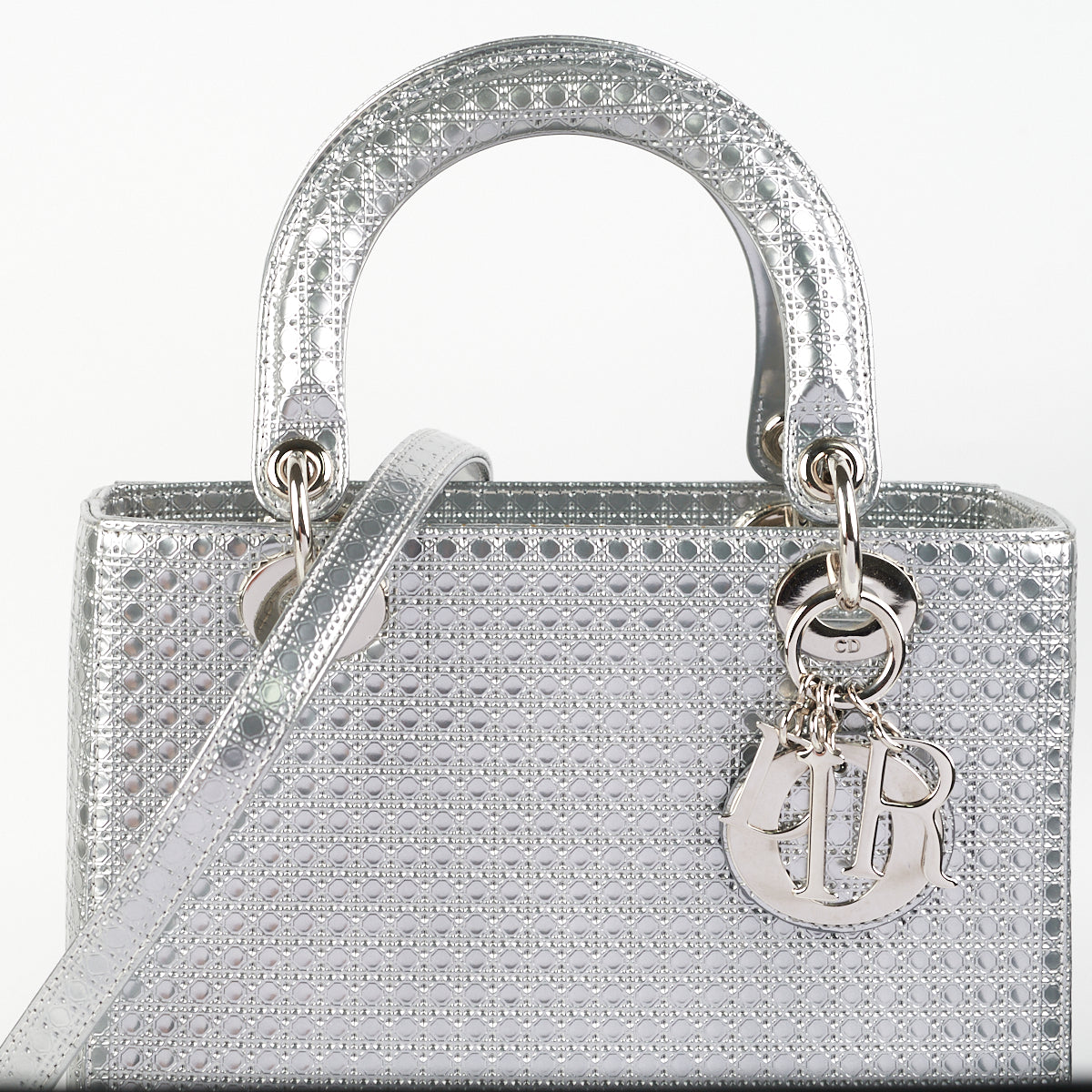 Medium Lady Dior Bag Cloud Blue Patent Cannage Calfskin  DIOR US