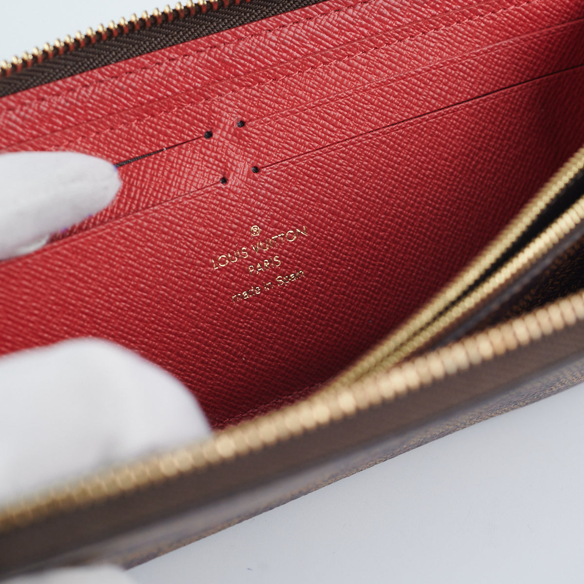 Item 34 Louis Vuitton Clemence Wallet Damier Ebeneem - THE PURSE AFFAIR