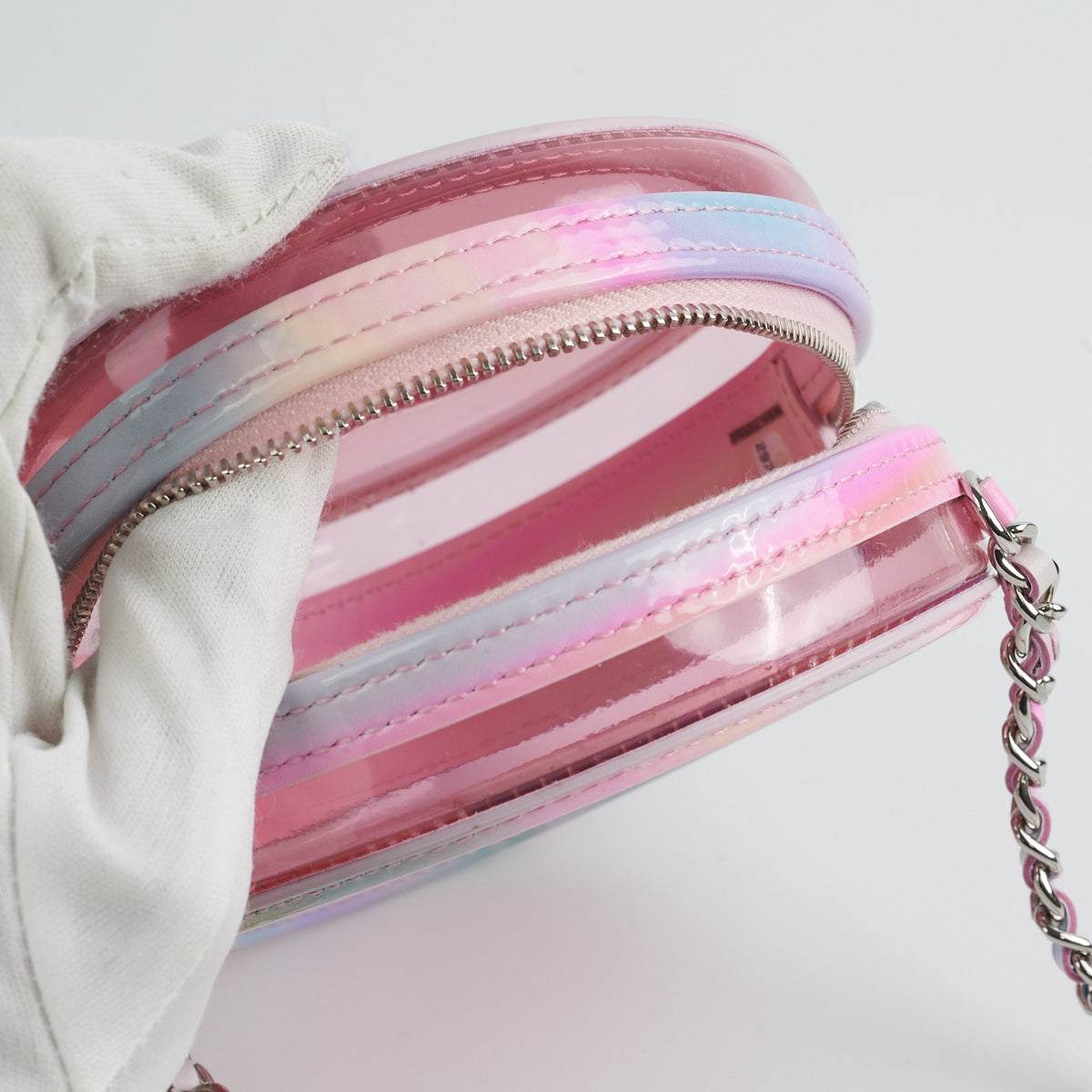 Clutch bag Chanel Pink in Plastic - 31527715