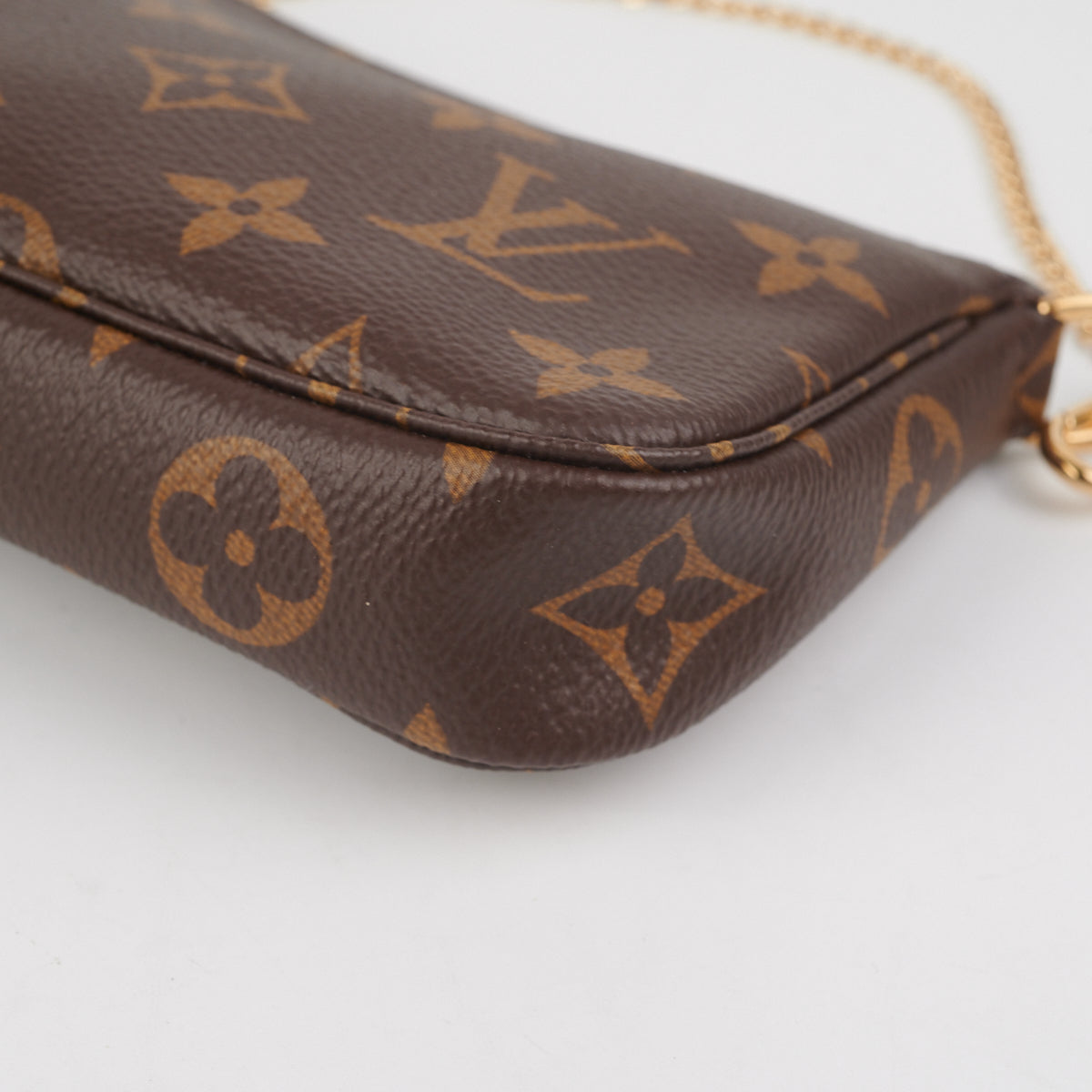 Louis Vuitton Mini Pochette Accessory Monogram-Authentic กระเป๋า