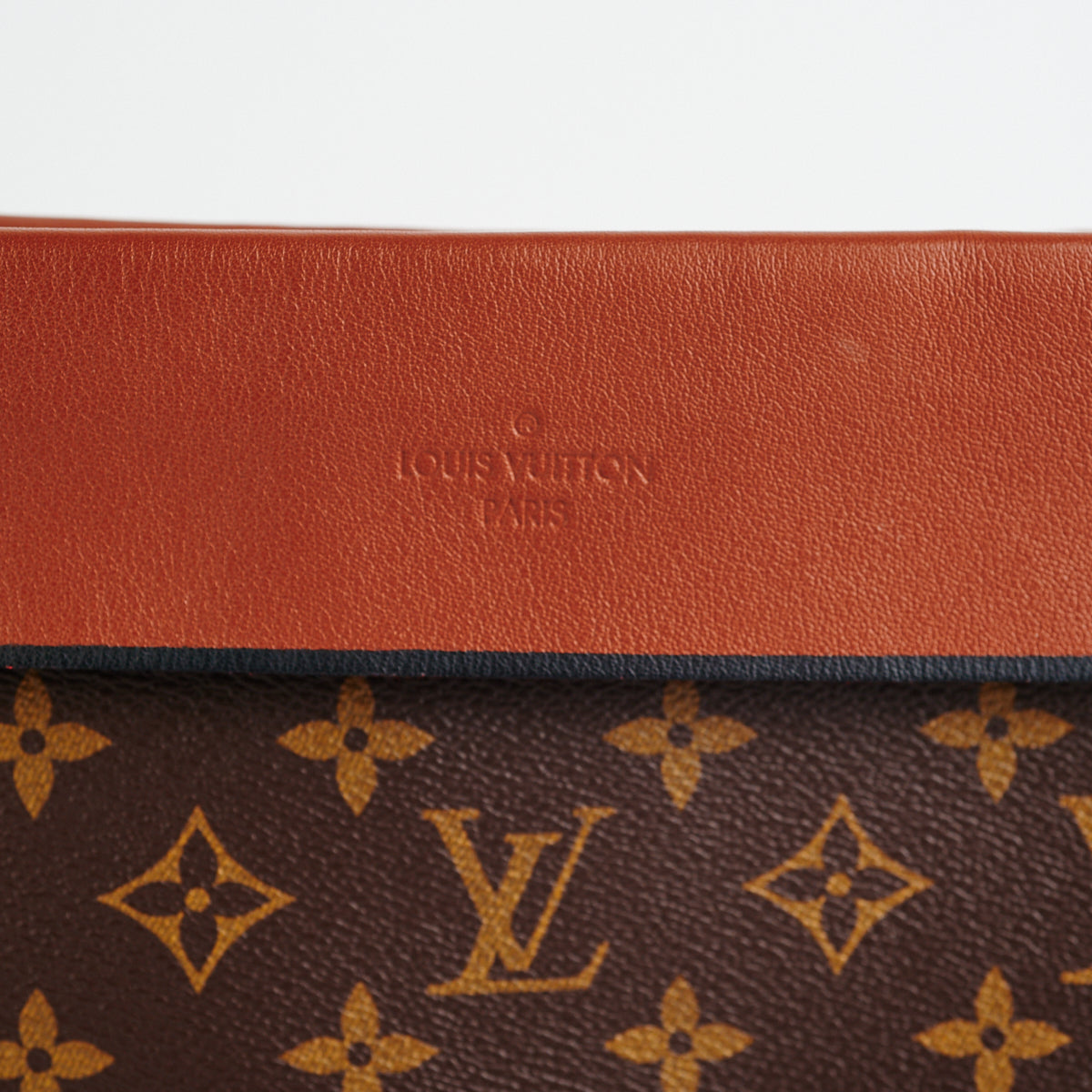 Louis Vuitton Monogram Tuileries Pochette Caramel Toiletry Clutch