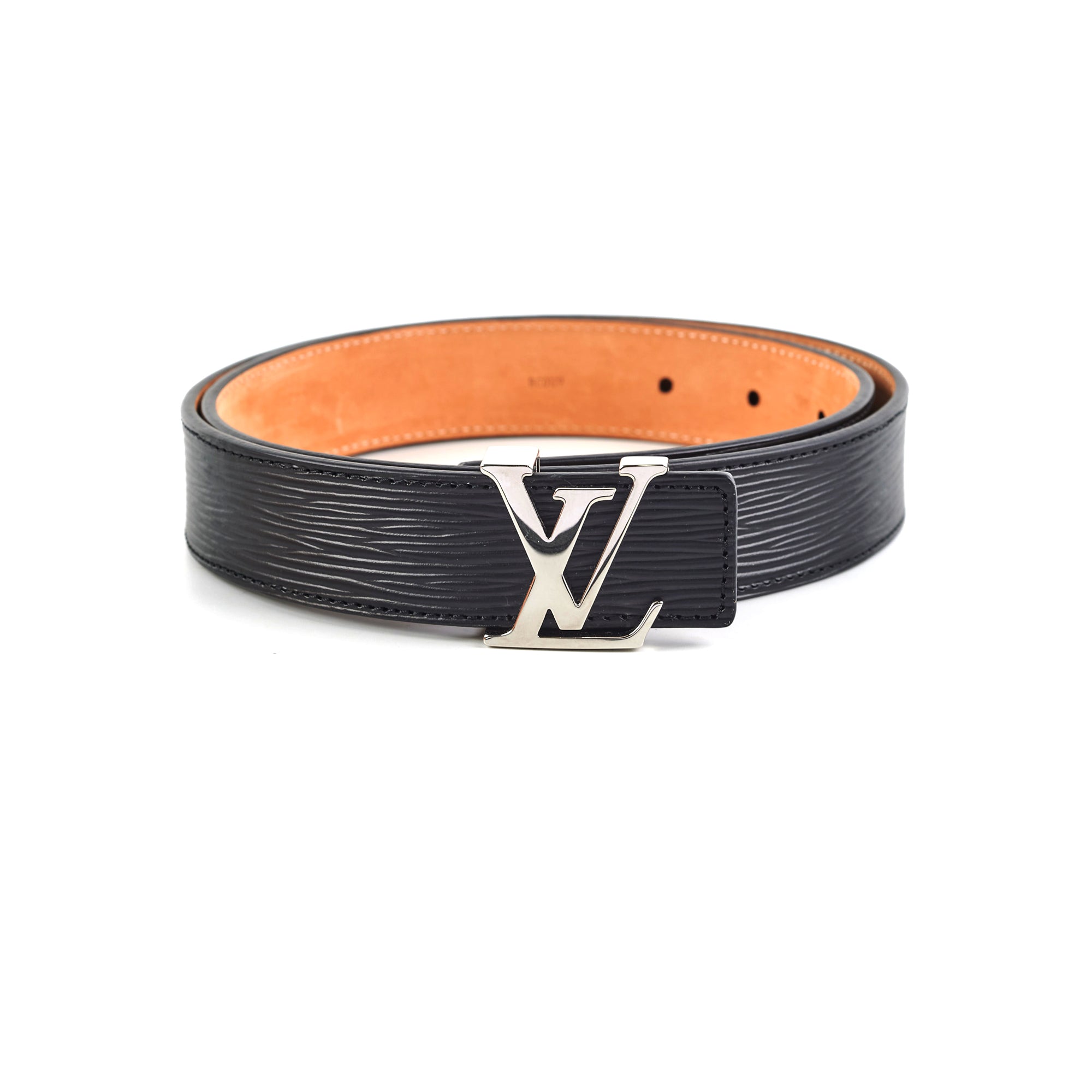 Louis Vuitton - LV Initiales Epi Leather Belt Noir 80