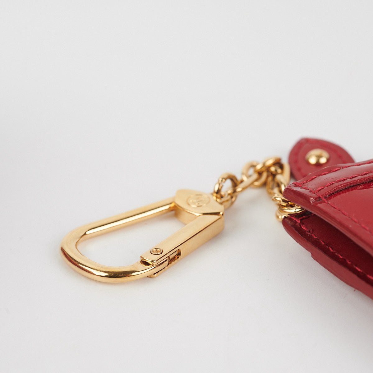 Key pouch leather small bag Louis Vuitton Red in Leather - 26457326