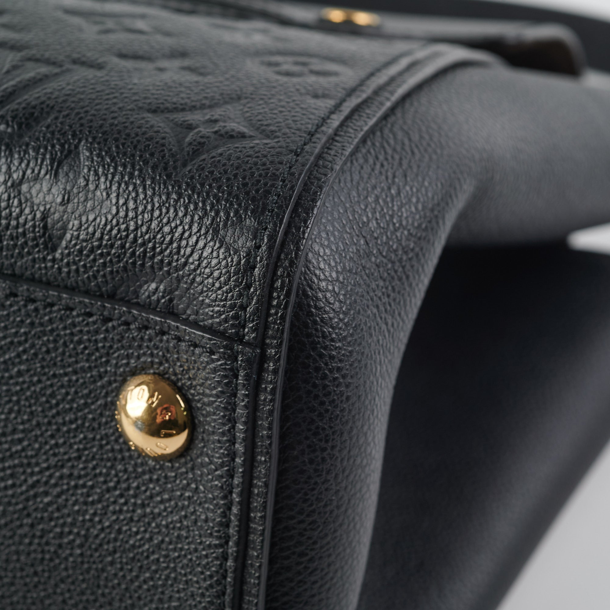 Louis Vuitton Black Monogram Empreinte Leather Noir Trocadero Tote
