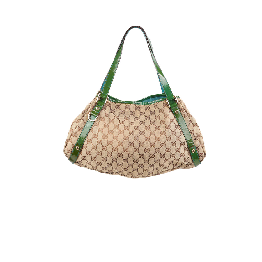 Gucci Large Monogram Hobo Tote  Gucci Preloved Handbags - THE PURSE AFFAIR