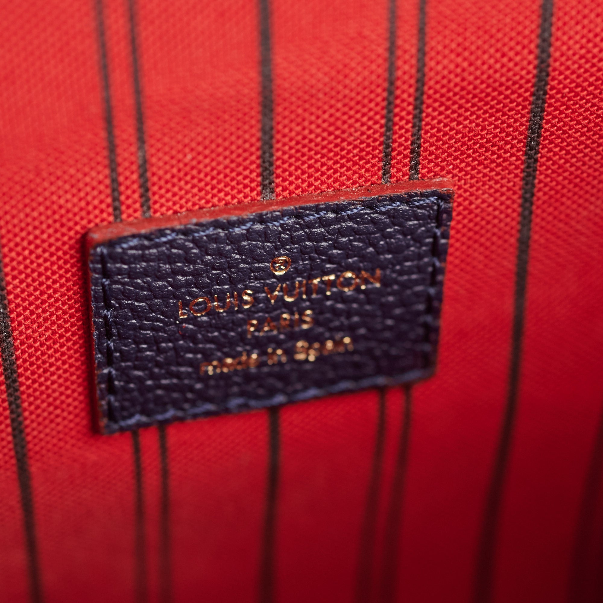 Louis Vuitton Marine Rouge Pochette Métis Monogram Empreinte