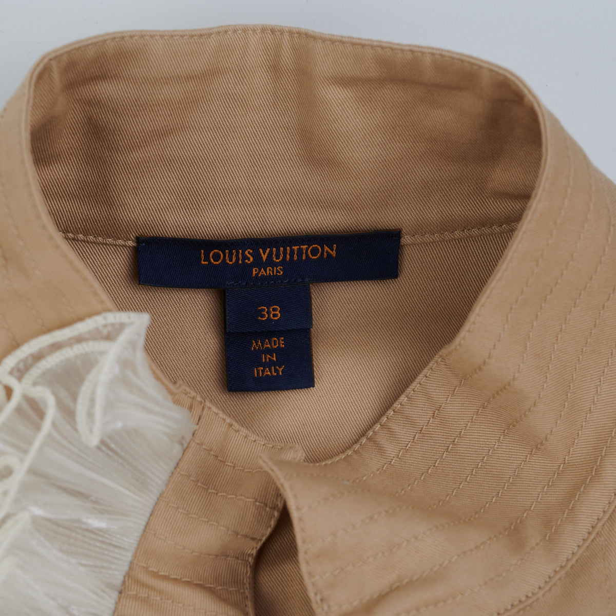 Trench coat Louis Vuitton Blue size 38 FR in Synthetic - 33003105