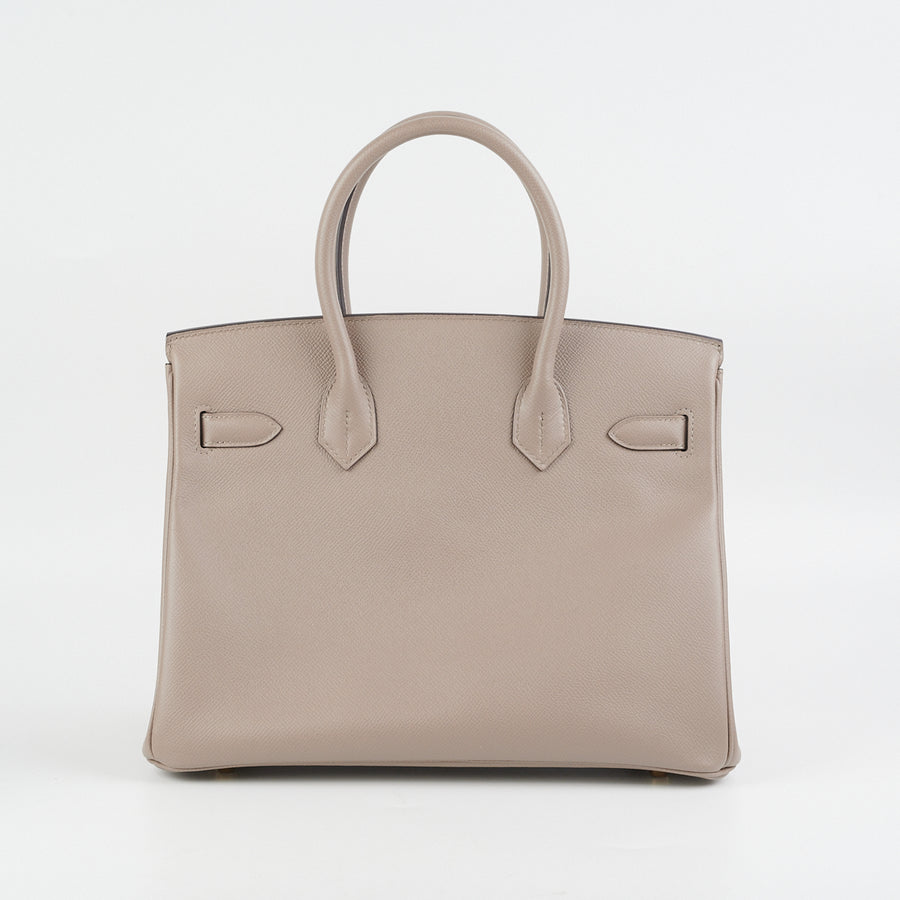 Hermes Birkin 30 Epsom Gris Etain- Y stamp - THE PURSE AFFAIR