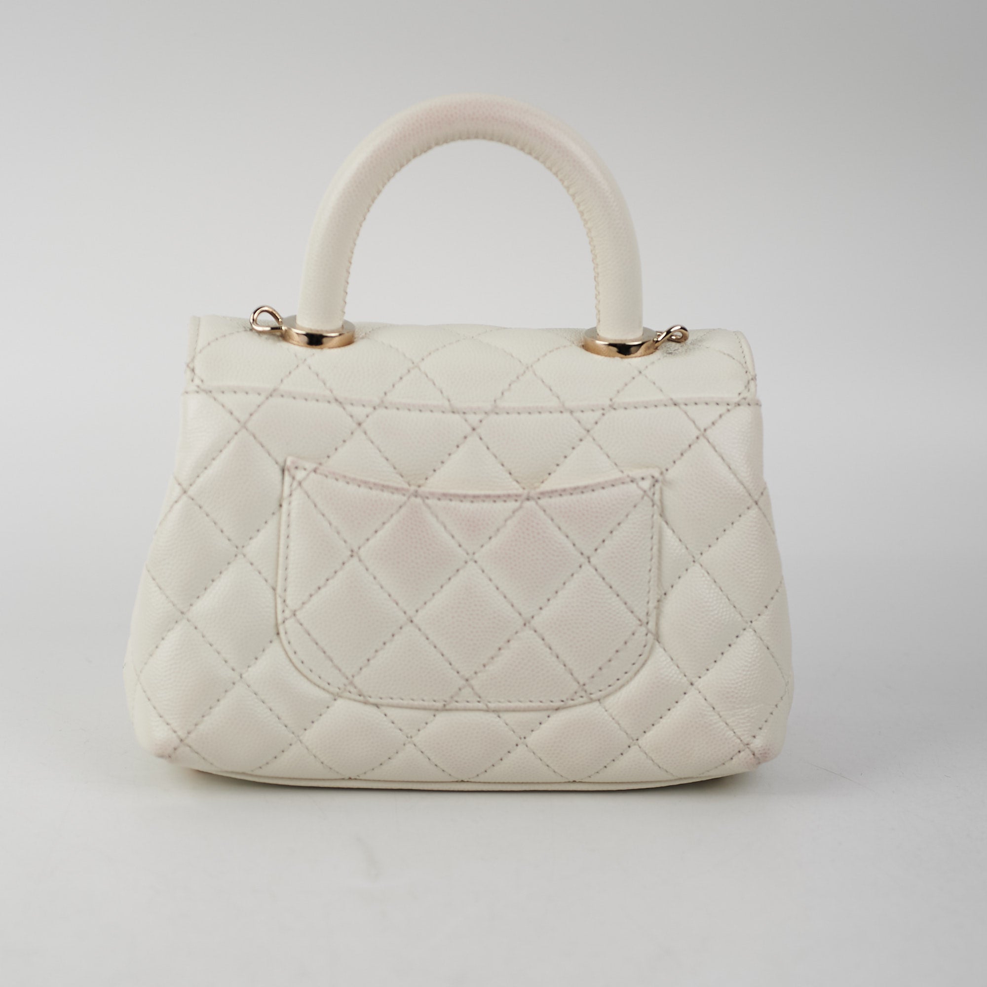 Chanel Quilted Caviar Mini Coco Handle Flap