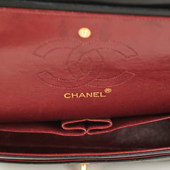 Chanel Vintage Quilted Medium/Large Classic Flap Black