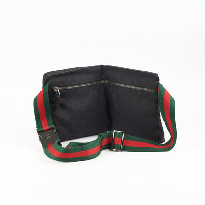 Gucci Belt Bag, Black Canvas