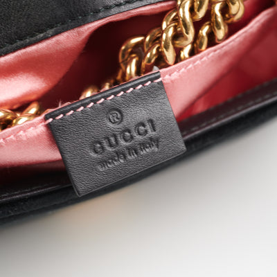 Gucci Mini Marmont Velvet Red - THE PURSE AFFAIR