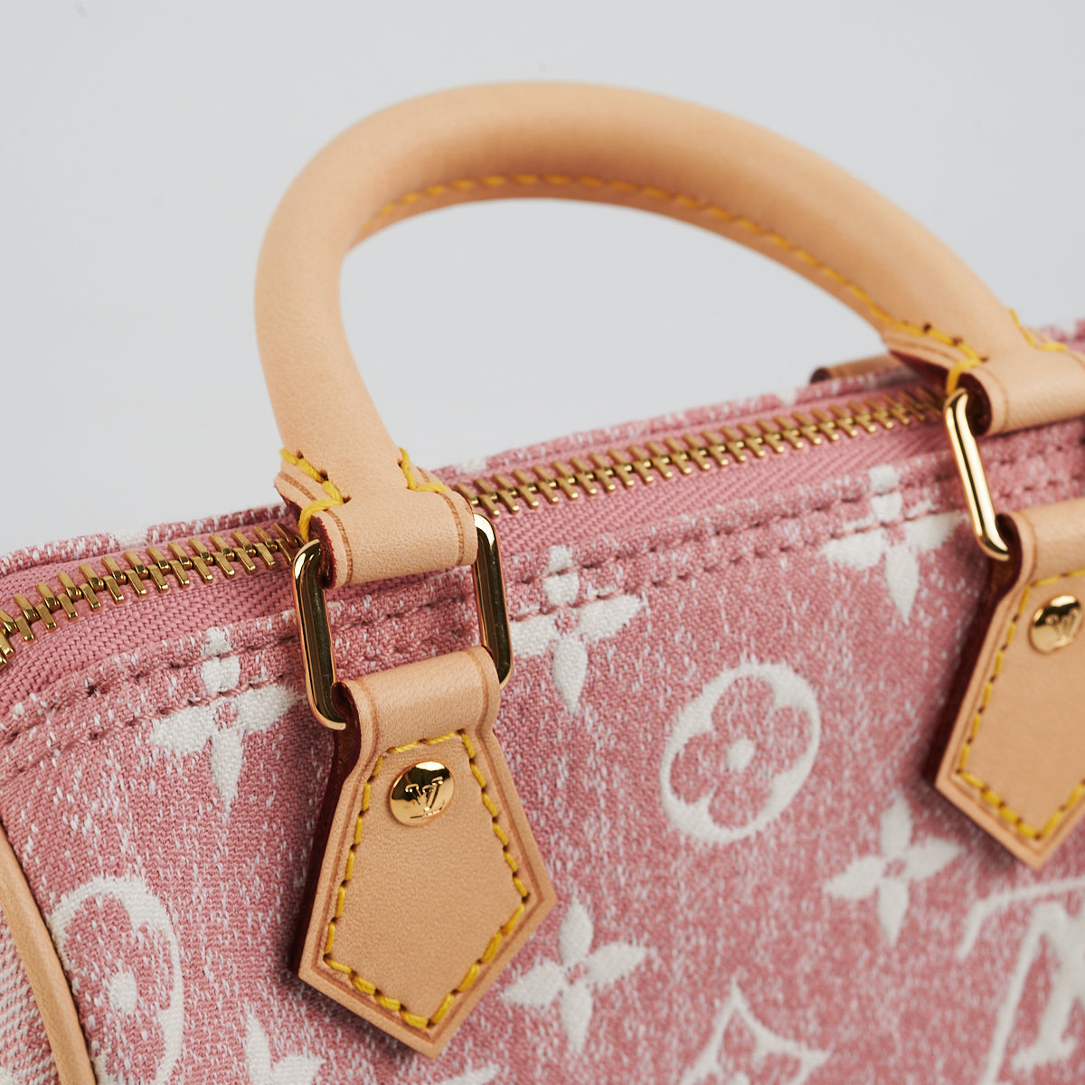 Louis Vuitton Speedy Bandouliere NM Bag Monogram Jacquard Denim Nano Pink  1500474