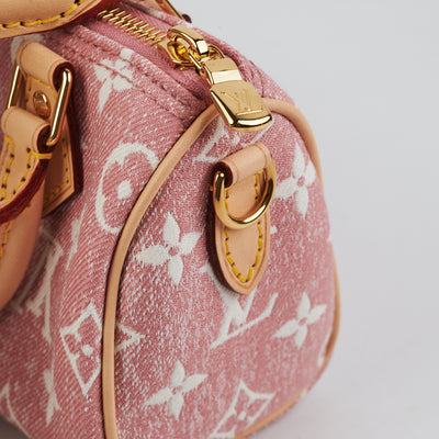 Louis Vuitton Monogram Denim Nano Speedy w/ Tags - Pink Mini Bags, Handbags  - LOU628570