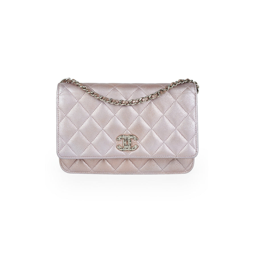 Saint Laurent Wallet On Chain WOC White - THE PURSE AFFAIR