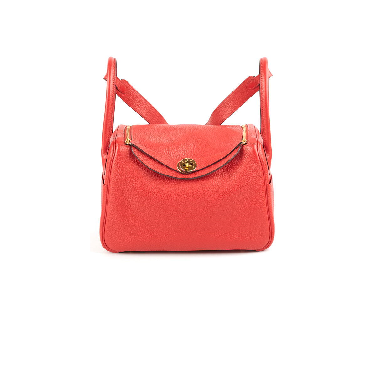 HERMES LINDY 26 ROUGE TOMATE CLEMENCE