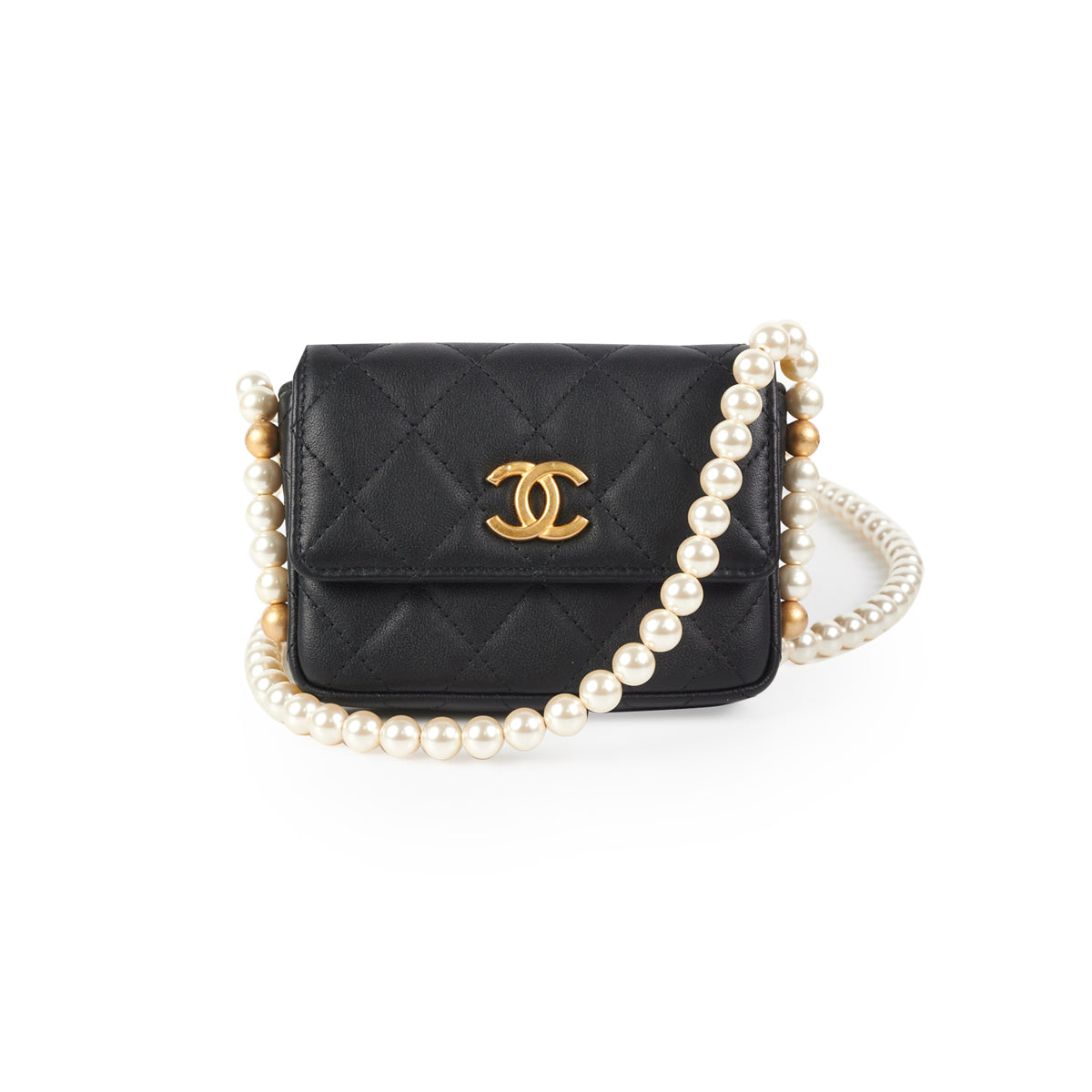 Preloved Chanel Pearl Chain Card Holder – allprelovedonly