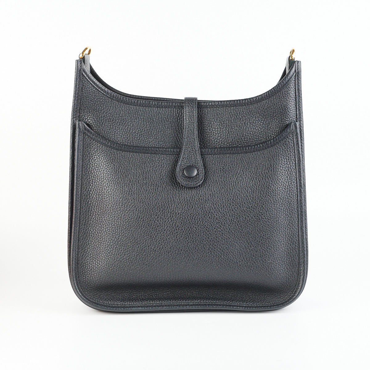 This Hermès Evelyne in the GM size and black leather is chef's