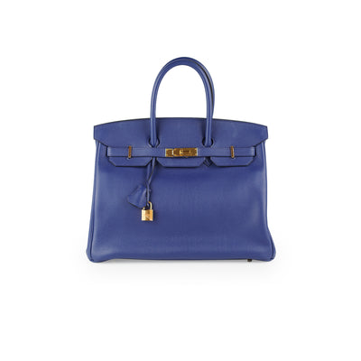 Hermes Kelly 25 Blue Saphir C Stamp - THE PURSE AFFAIR