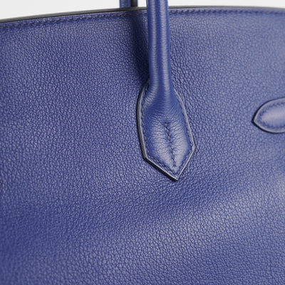 Hermes Kelly 25 Blue Saphir C Stamp - THE PURSE AFFAIR