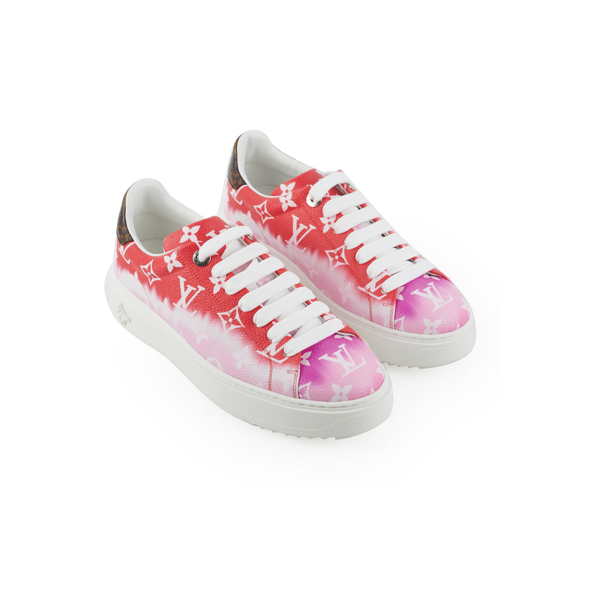 Louis Vuitton Time Out Open Back Sneaker 2022-23FW, Pink, 38