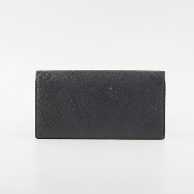 LV Black Monogram Empreinte Leather Emilie Wallet, Luxury, Bags & Wallets  on Carousell