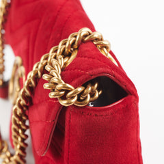 Gucci Marmont Velvet Red Small