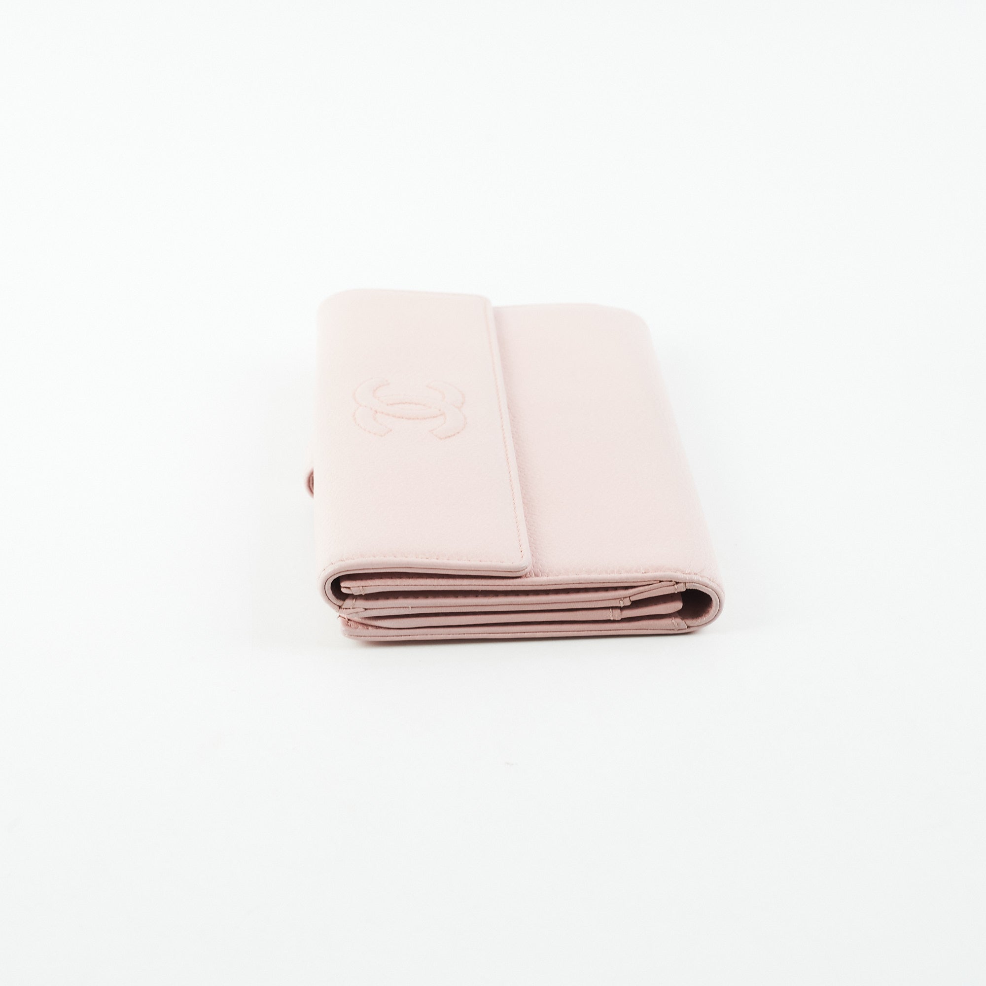 Timeless/classique leather card wallet Chanel Pink in Leather - 33387124