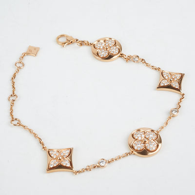 Louis Vuitton Blossom Multi Motifs Bracelet Pink Gold Diamond - THE PURSE  AFFAIR