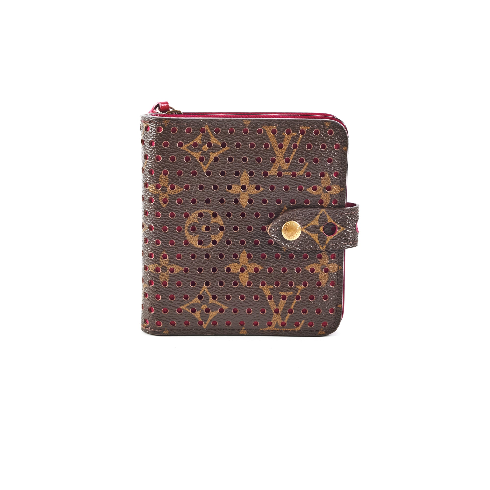 Rent Buy Louis Vuitton Monogram Perforated Leather Wallet