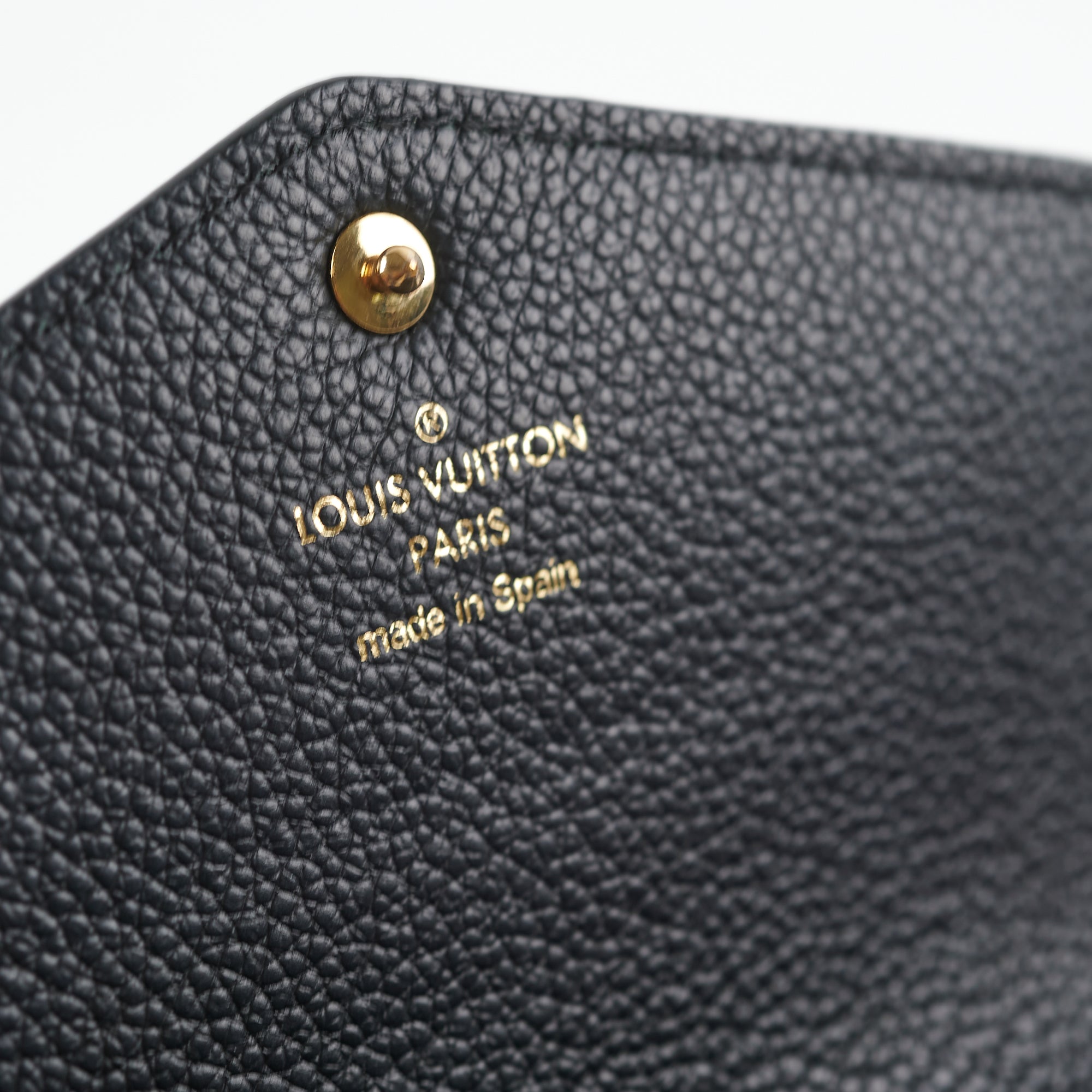 Louis Vuitton Black Monogram Empreinte Sarah Wallet M61182 – OPA Vintage