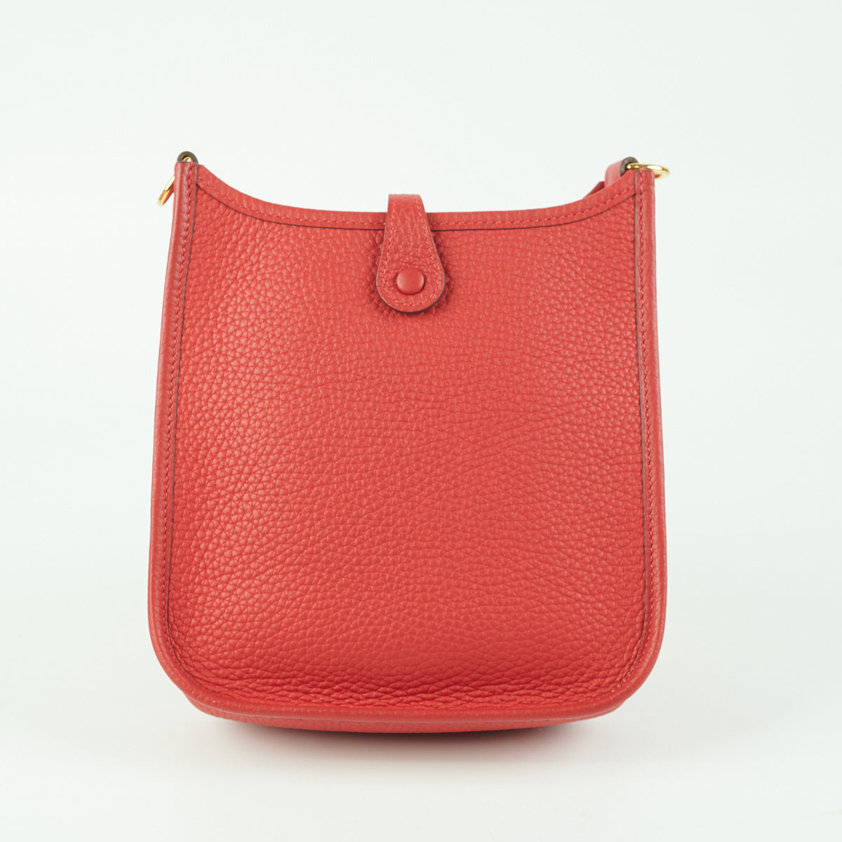 Hermes Evelyne mini TPM 16 Pochette R Stamp in Duo Color Rouge H
