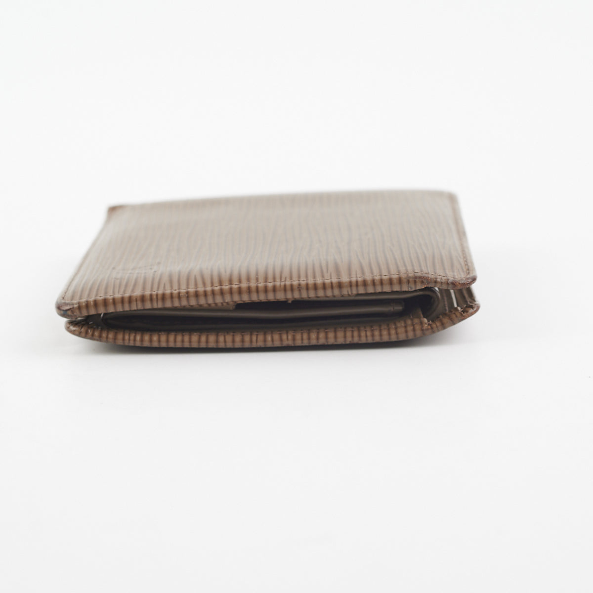 Louis Vuitton Unisex Marco EPI Leather Bifold Square Compact Wallet Brown