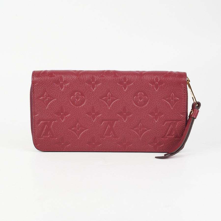 Louis Vuitton Empreinte Zippy Long Burgundy Monogram Wallet - THE PURSE  AFFAIR