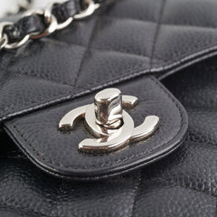 Chanel Small Quilted Caviar Classic Flap Black