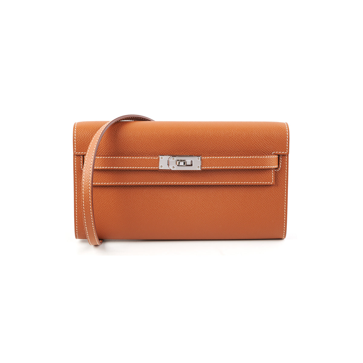 Hermes Orange Kelly Wallet - THE PURSE AFFAIR