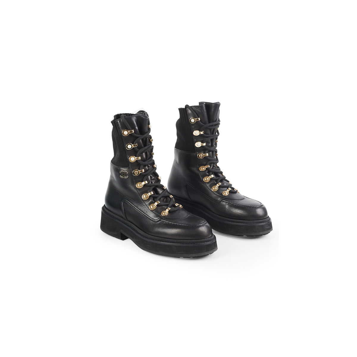 Buy Chanel Combat Boot Black  G34953 Y55177 94305  Black  GOAT