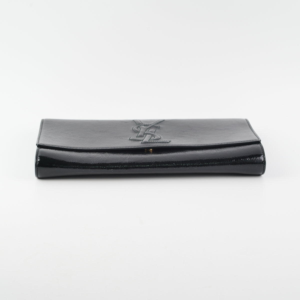 New jolie leather clutch bag Saint Laurent Black in Leather - 32131789