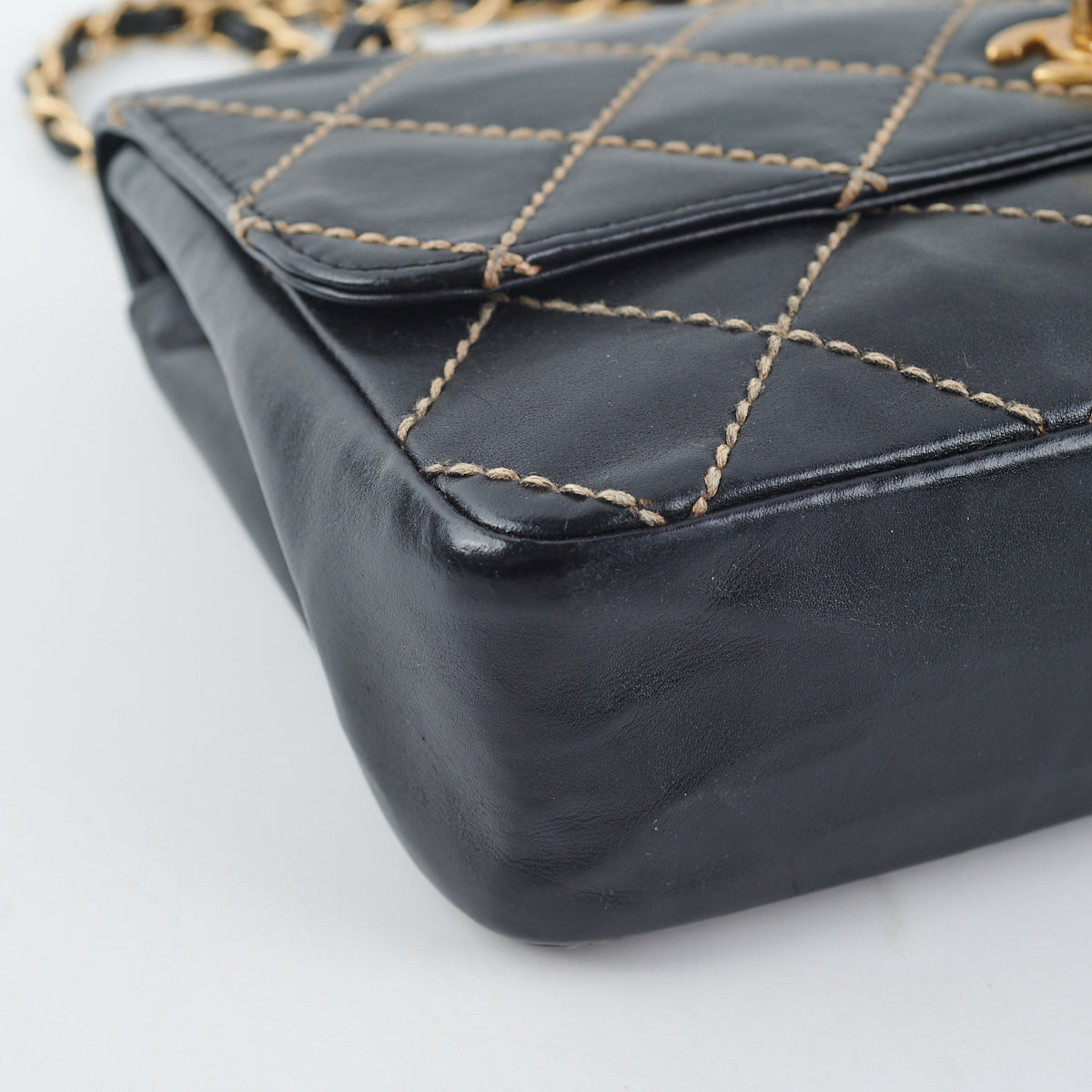 Wild Stitch Lambskin Leather Shoulder Bag – AMUSED Co