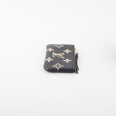 Louis Vuitton Bicolour Monogram Empreinte Key Pouch Black/Beige - THE PURSE  AFFAIR