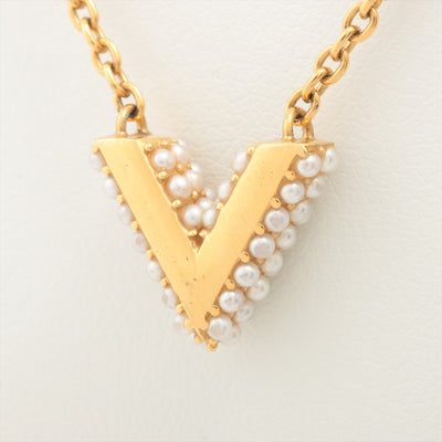 Louis Vuitton Essential V Gold Necklace - THE PURSE AFFAIR